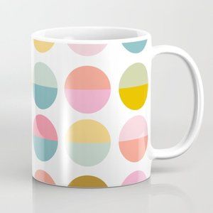 Society6 Colorful And Bright Circle Pattern Mug